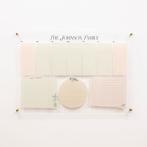 Acrylic Wall Weekly Planner 1