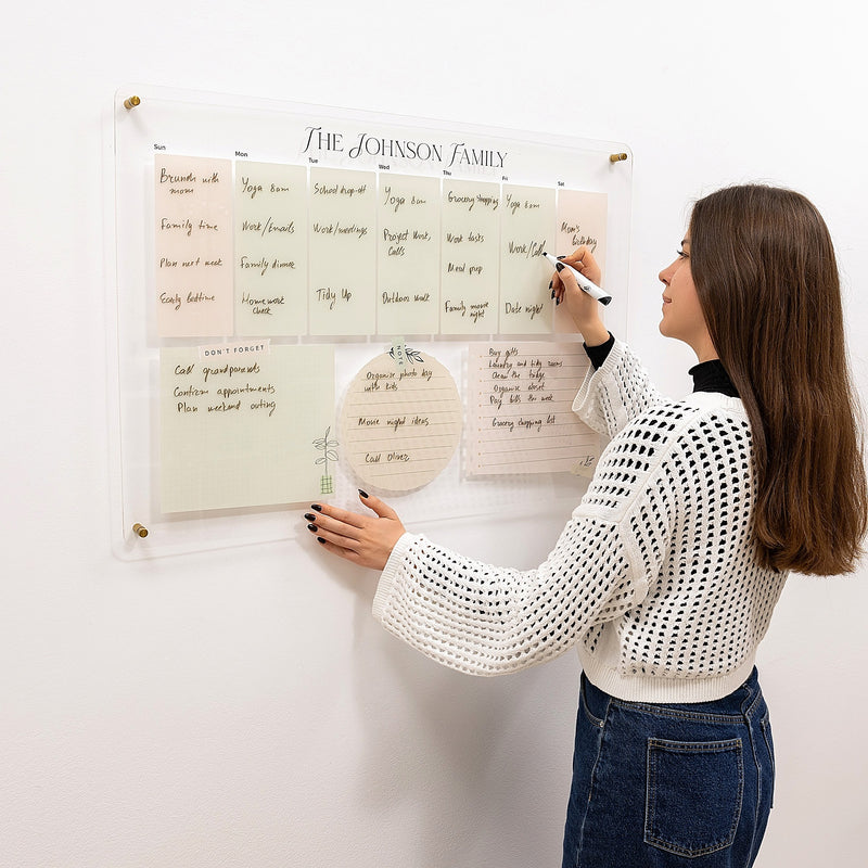 Acrylic Wall Weekly Planner 1