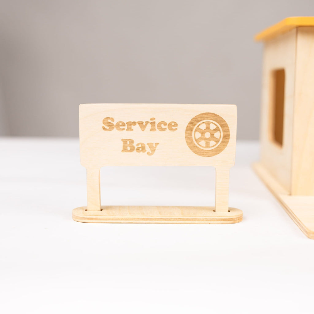 service bay toy sign