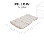 Sleeping Cat Pillow - Beige