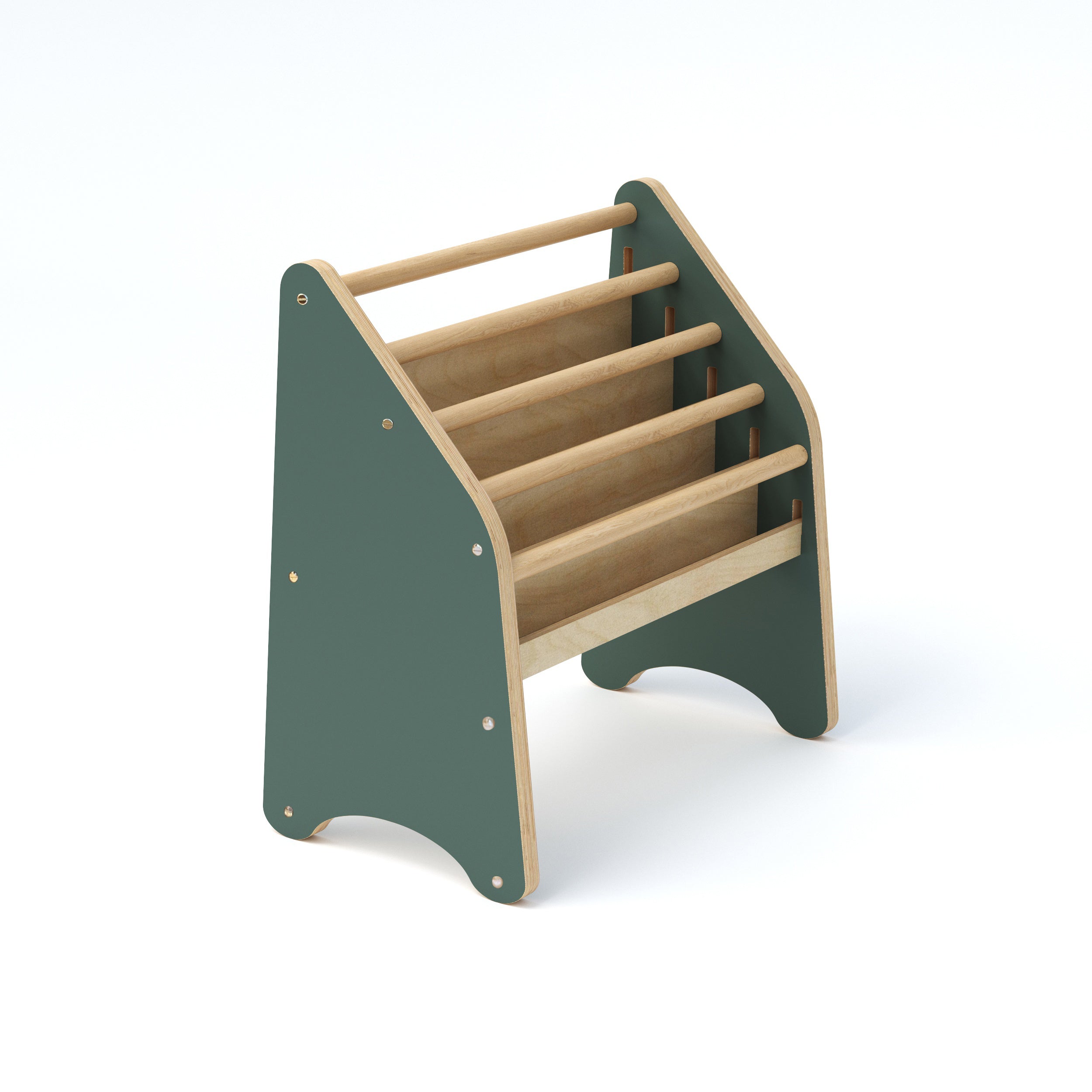 Wooden toy on a white background