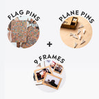 flags and planes frames in bandle
