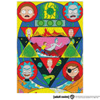 Wooden jigsaw maze puzzle Rick&Morty™ Space Maze