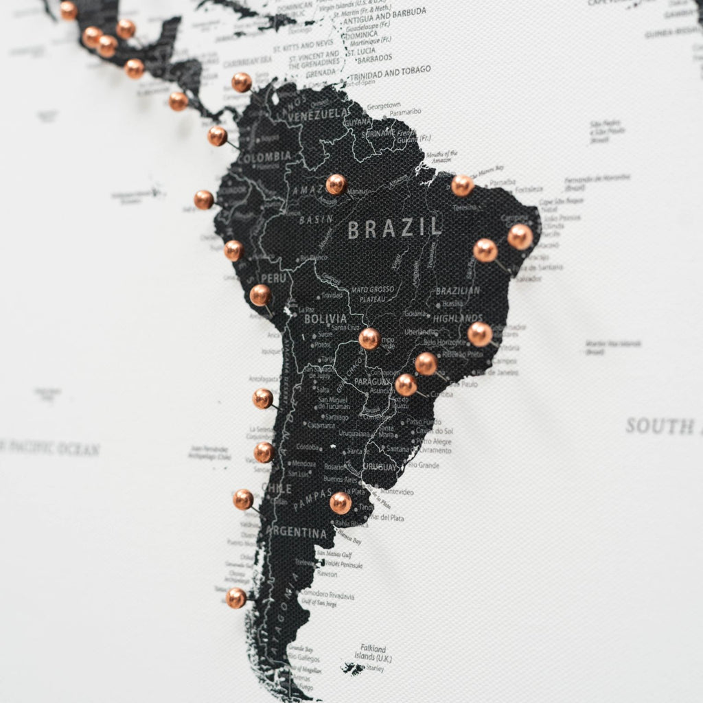 canvas world map wall art