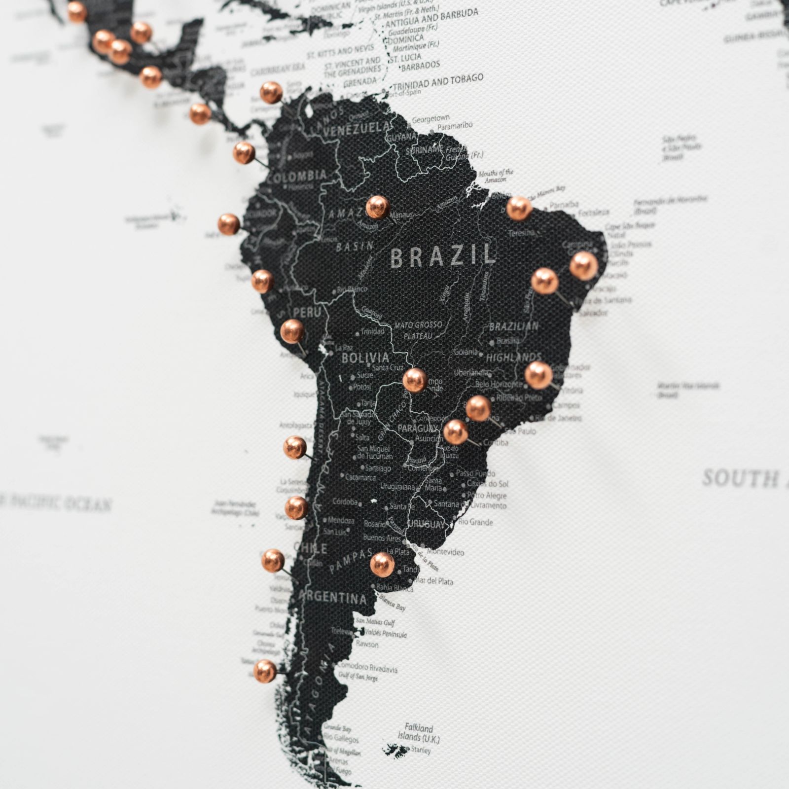 canvas world map wall art