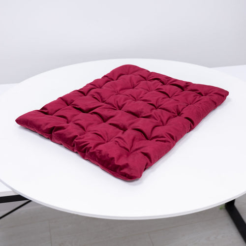 Dog House Pillow - Burgundy