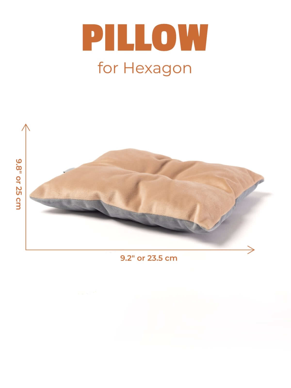cozy cushion for cats in beige color