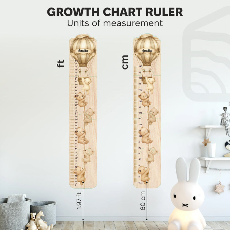 Таблиця росту дитини - Плюшевий ведмедик