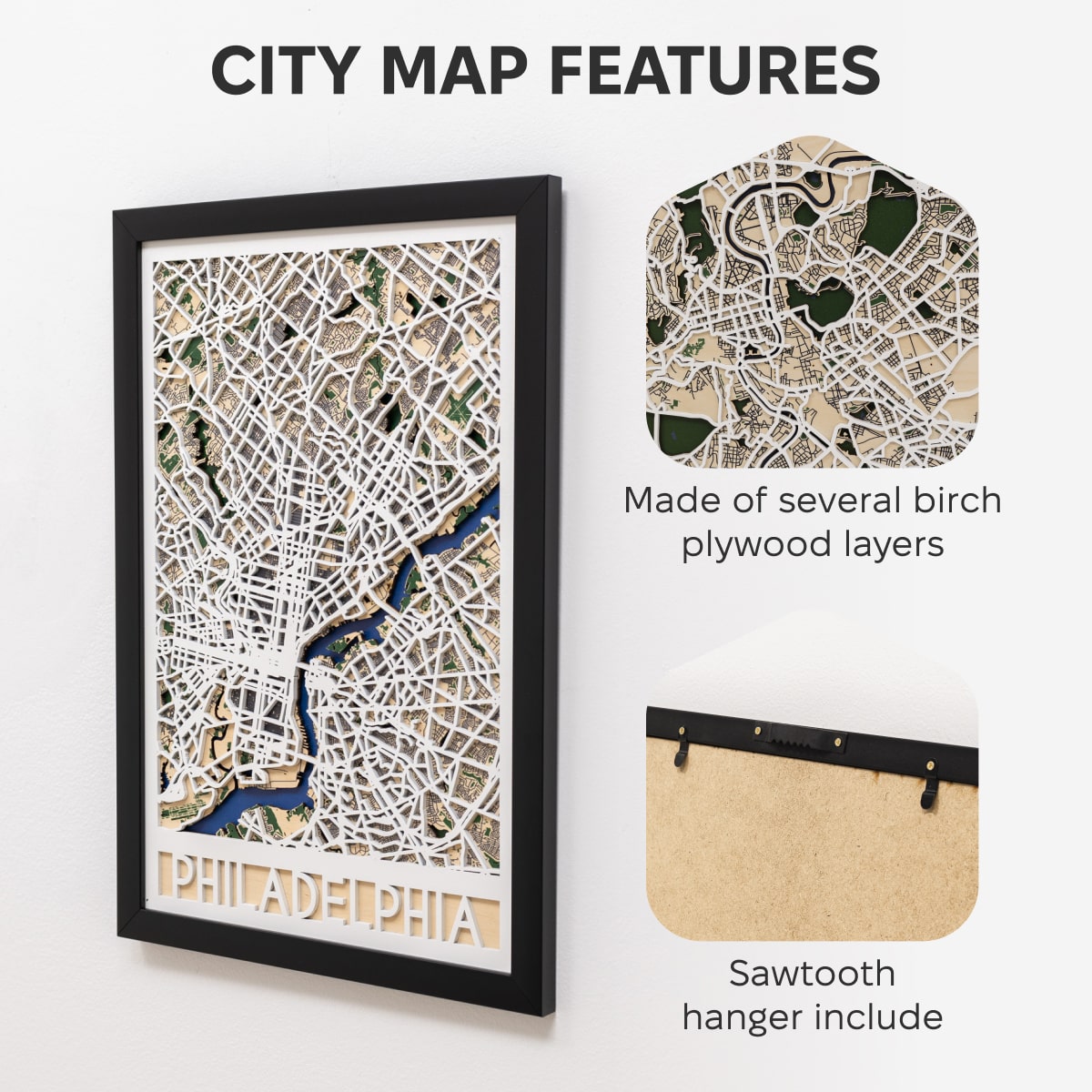 3D City Map Philadelphia