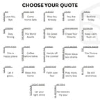 Wooden Corner Quote Personalization