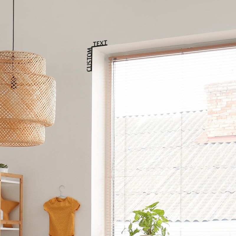 Wooden Corner Quote Personalization