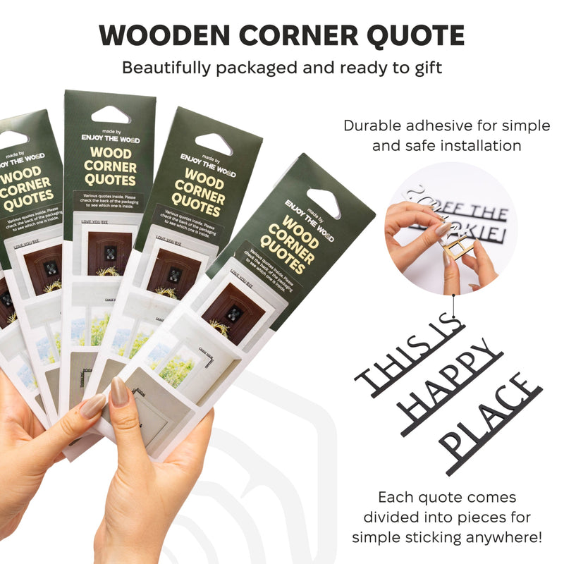 Wooden Corner Quote