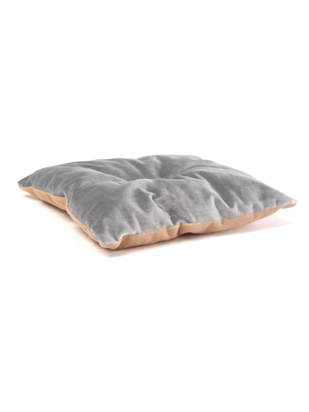 cat shelf pillow in grey color