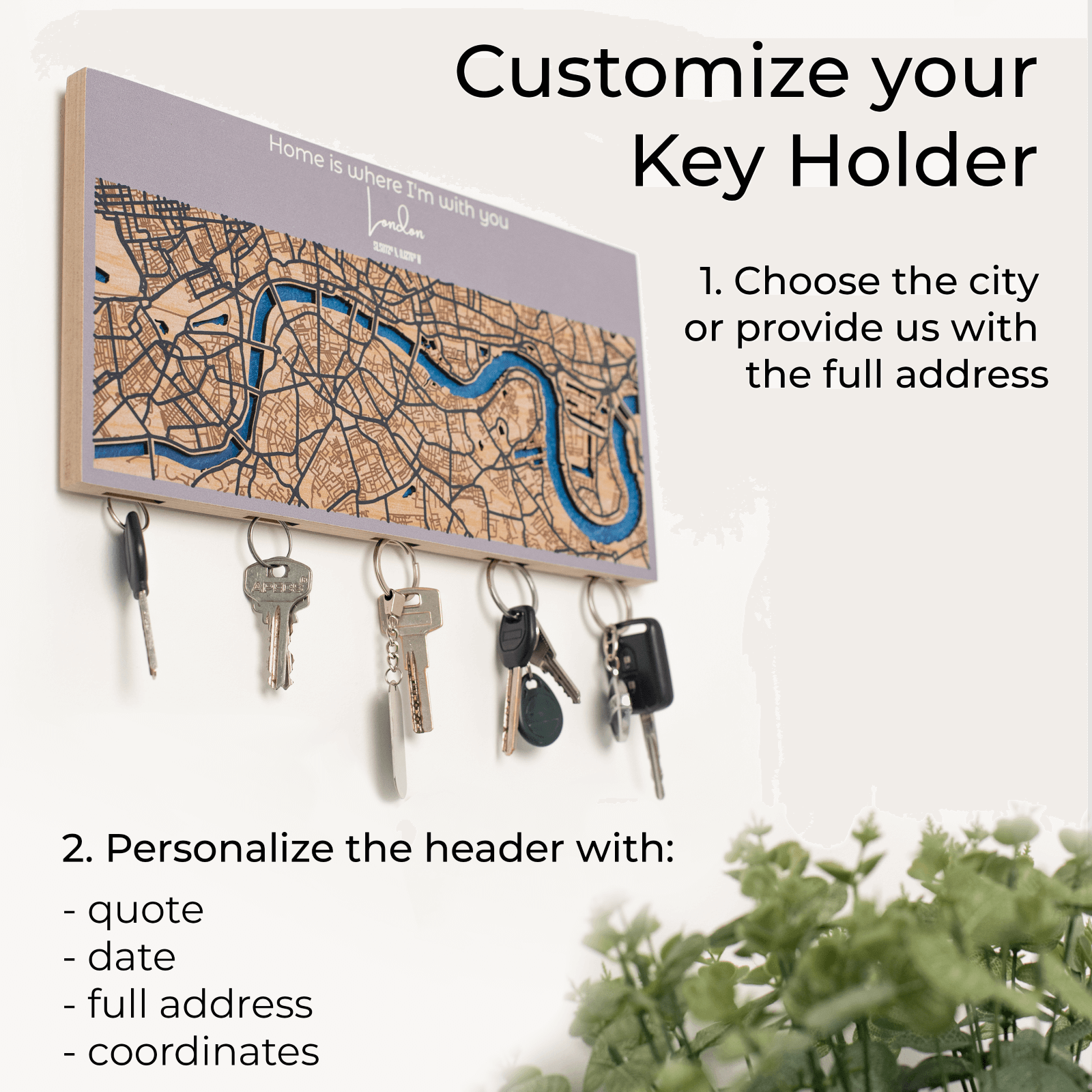 Wooden Key Holder