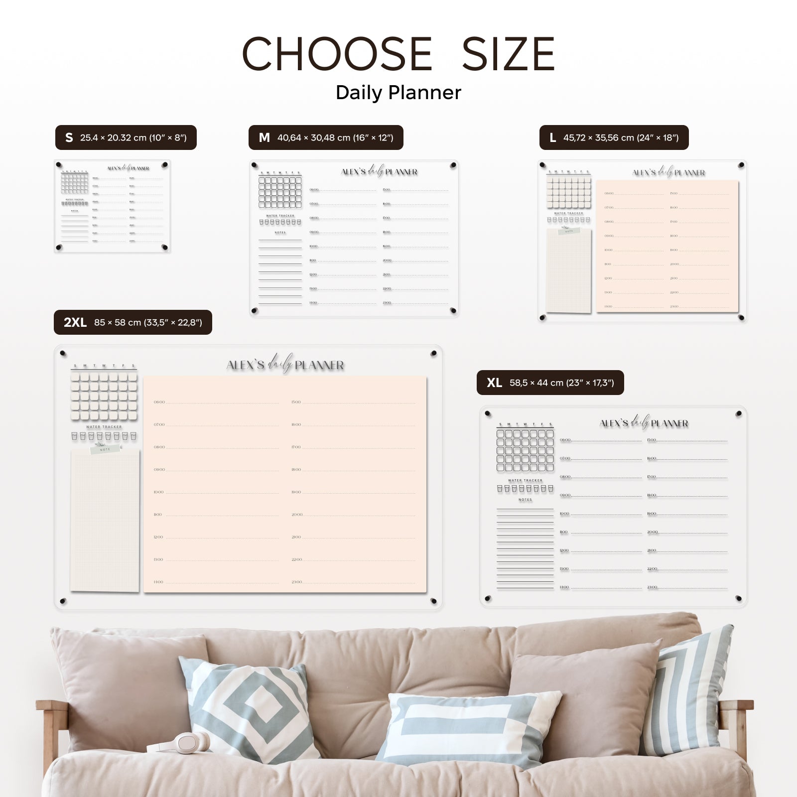 Acrylic Wall Daily Planner