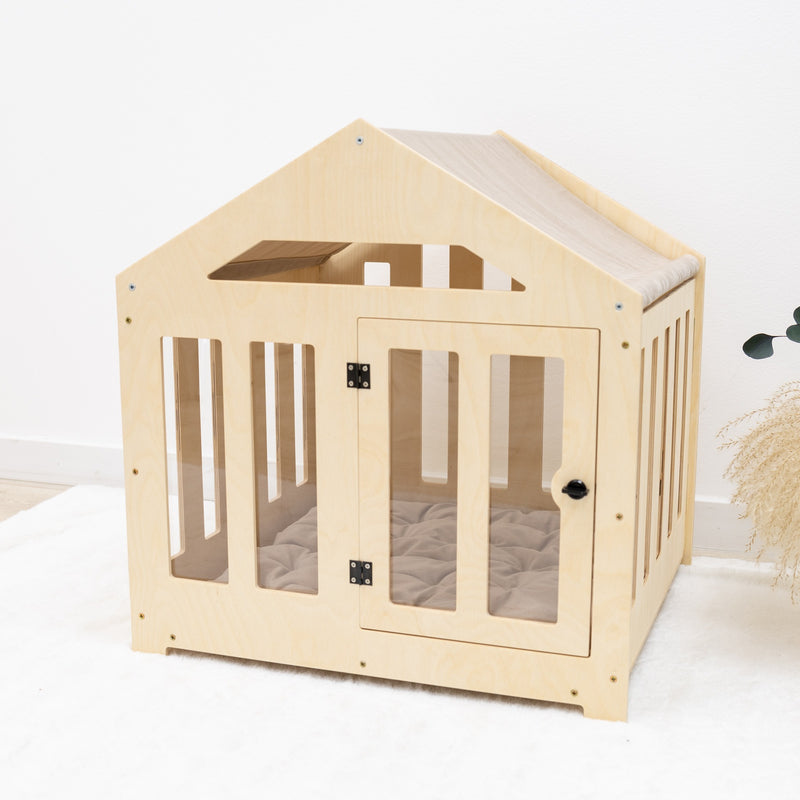 Dog House with a Fabric Roof - Light
