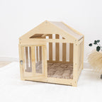 Dog House with a Fabric Roof - Light