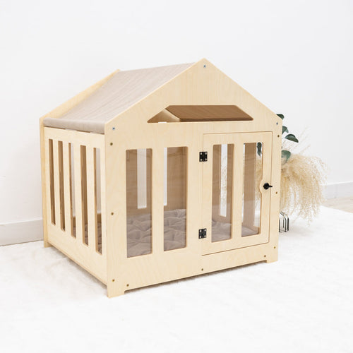 Dog House with a Fabric Roof - Light