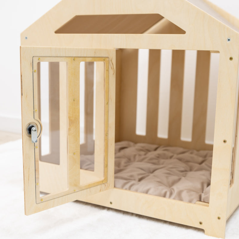 Dog House with a Fabric Roof - Light
