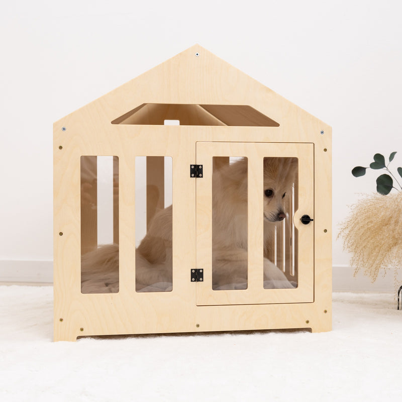 Dog House with a Fabric Roof - Light
