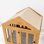Dog House with a Fabric Roof - Oak