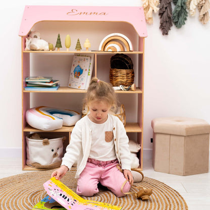 girls dollhouse bookshelf