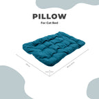Sleeping Cat Pillow - Emerald