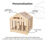 Dog House with a Fabric Roof - Light