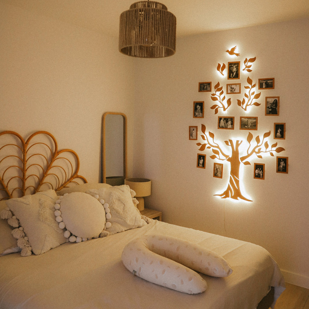 lighted family tree