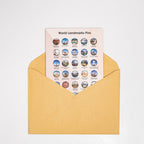 Wooden World Landmarks Pins