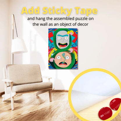 Wooden jigsaw maze puzzle Rick&Morty™ Adventures