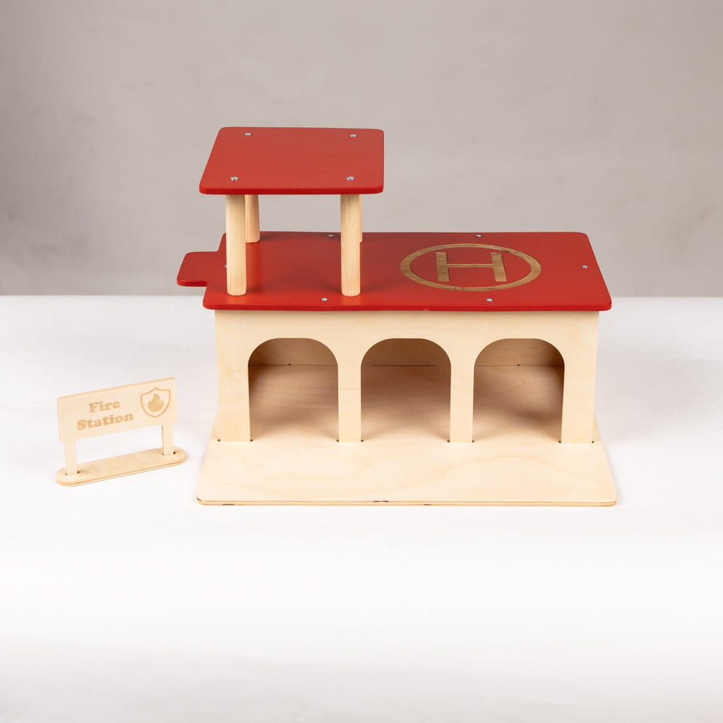 fire station with helipad