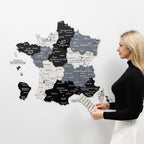 3D Wooden Map of France - Nordik
