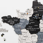 3D Wooden Map of France - Nordik