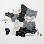 3D Wooden Map of France - Nordik