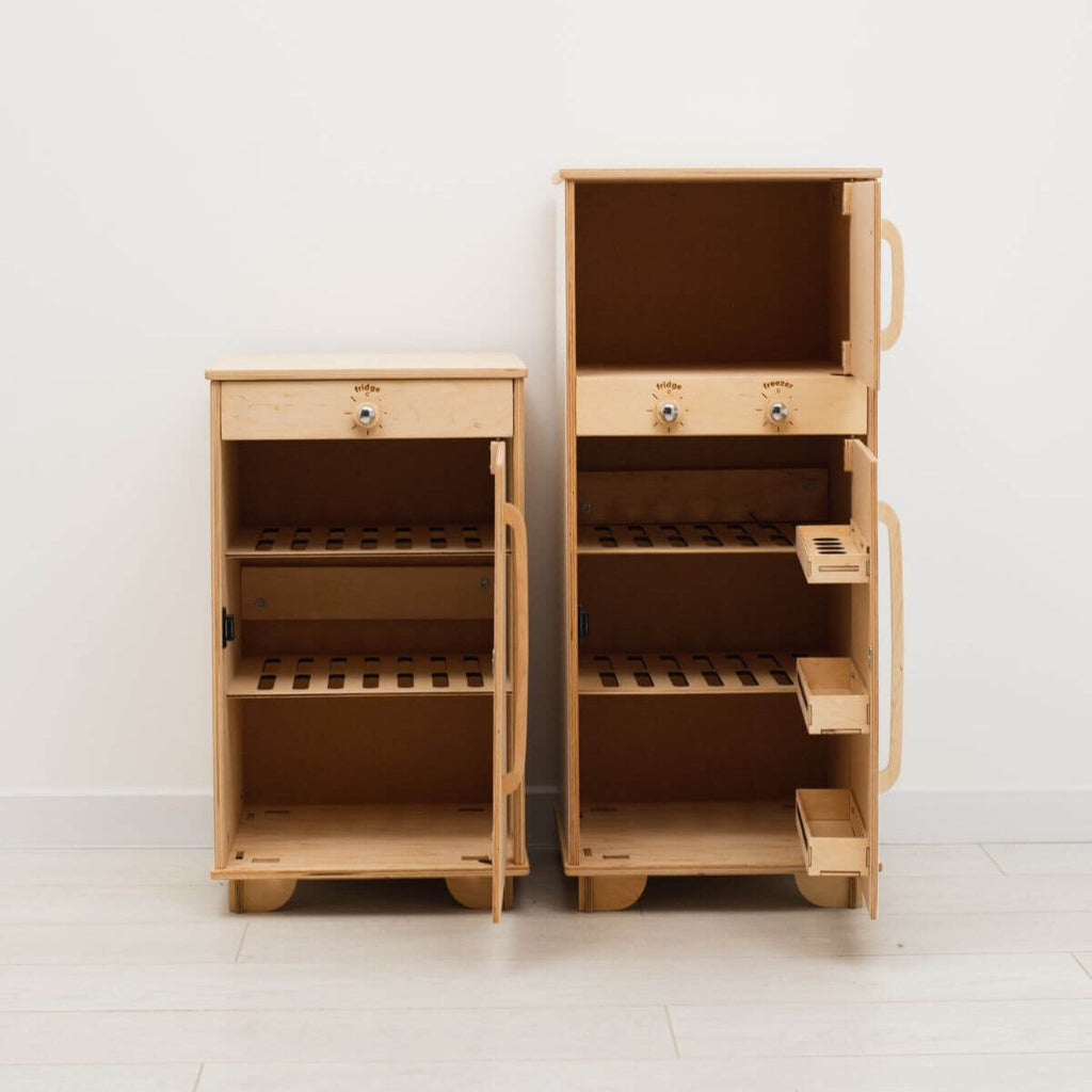 wooden toy fridge
