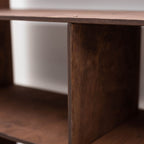 dark walnut doll house bookcase