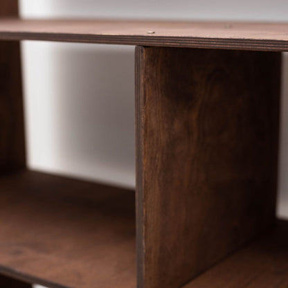 dark walnut doll house bookcase