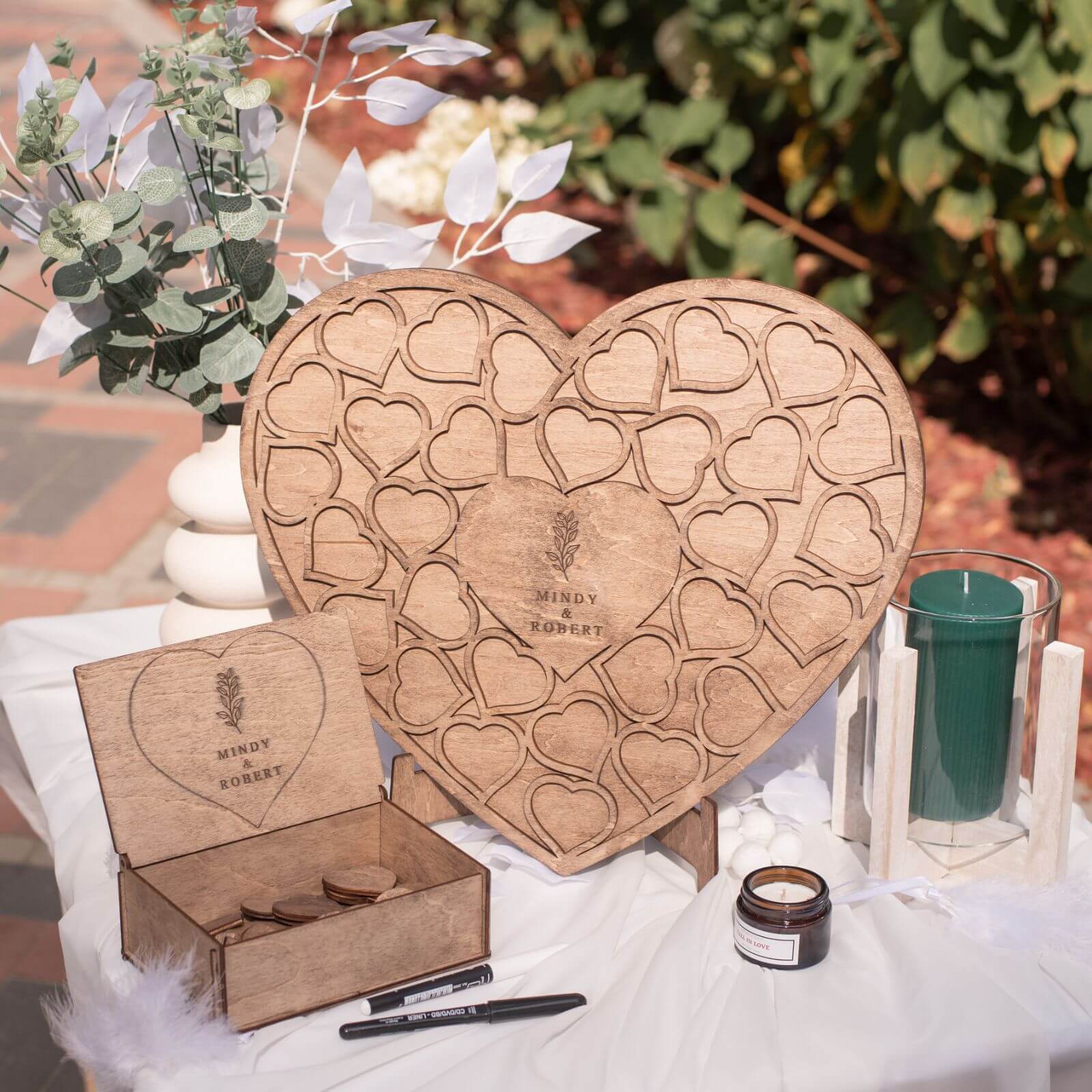 Alternative Wedding Guest Book Heart