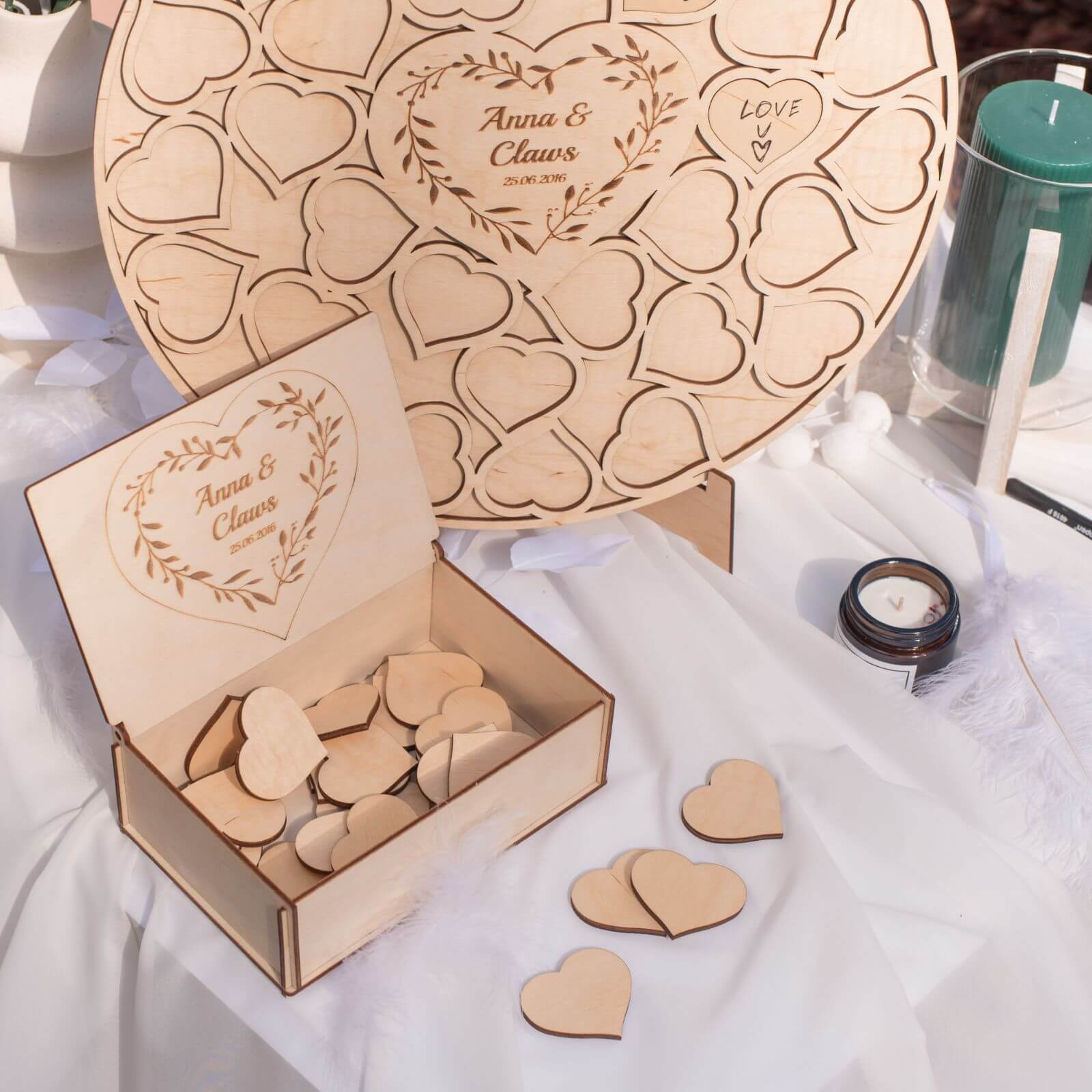 Alternative Wedding Guest Book Circle