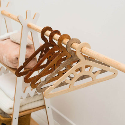 kids wooden hangers