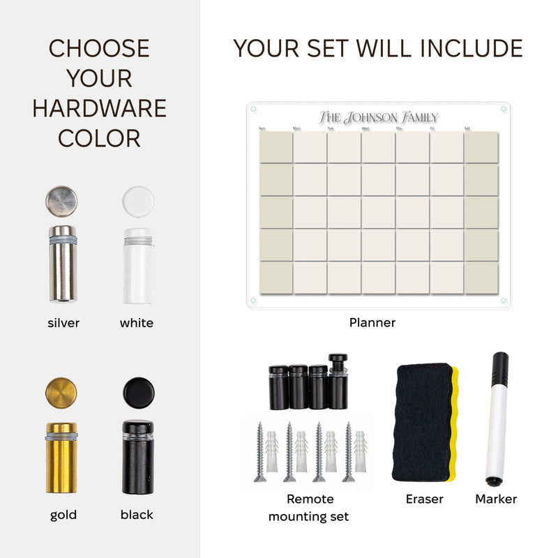 Acrylic Wall Daily Planner