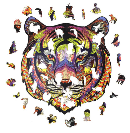 Wooden Jigsaw Puzzle Tiger L