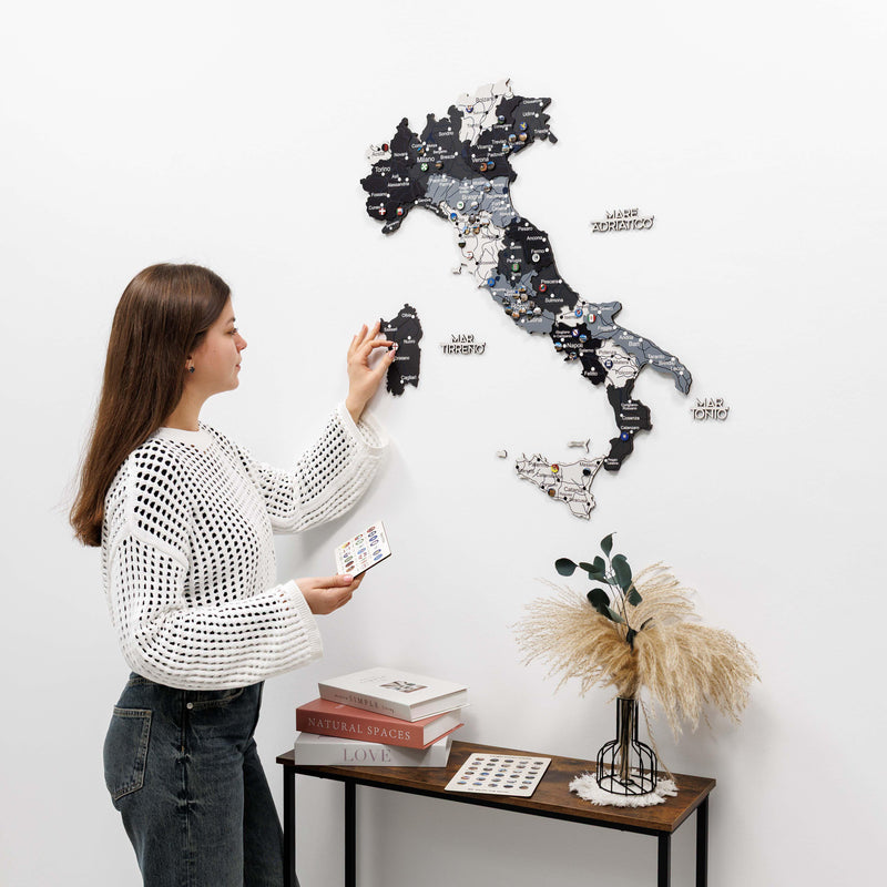 3D Wooden Map of Italy - Nordik