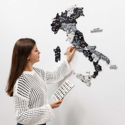 3D Wooden Map of Italy - Nordik