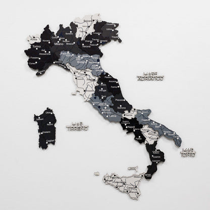 3D Wooden Map of Italy - Nordik