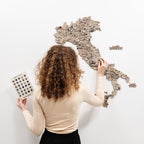 3D Wooden Map of Italy - Terra