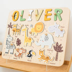 wooden animal puzzles for toddlers