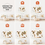 3D LED Wooden World Map 3.0 Nature (B2B)