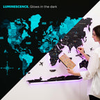 3D LED / LUMINOUS Wooden World Map 3.0 Midnight